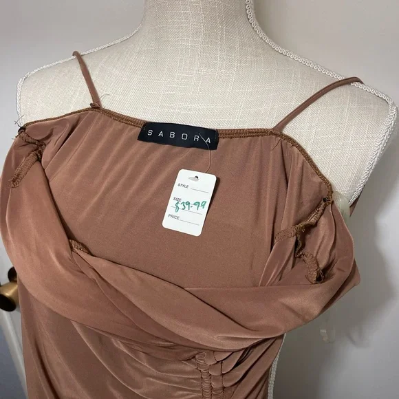 PrettyLittleThing Brown Mini Dress - Picture 5 of 6